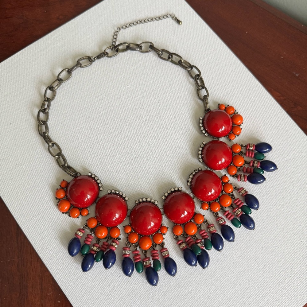 Necklace Vibrant Multicolor Statement Necklace - Picture 3 of 6